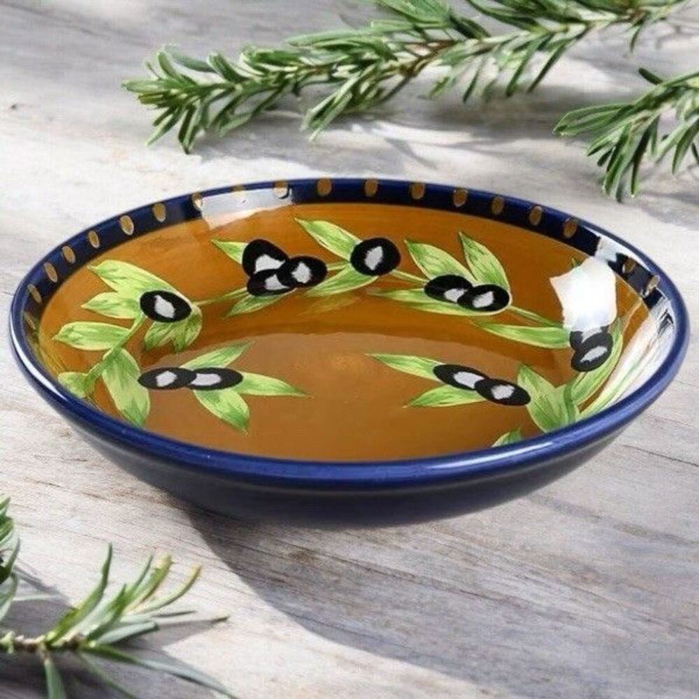 Vintage Gates Ware By Laurie Gates Olive Pasta Bowl - 9.75" DIAMETER